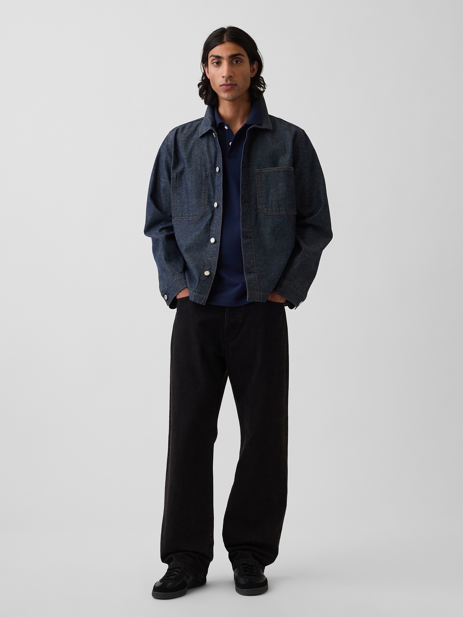 Мужские рубашки Gap Pique Polo Shirt — фото 3