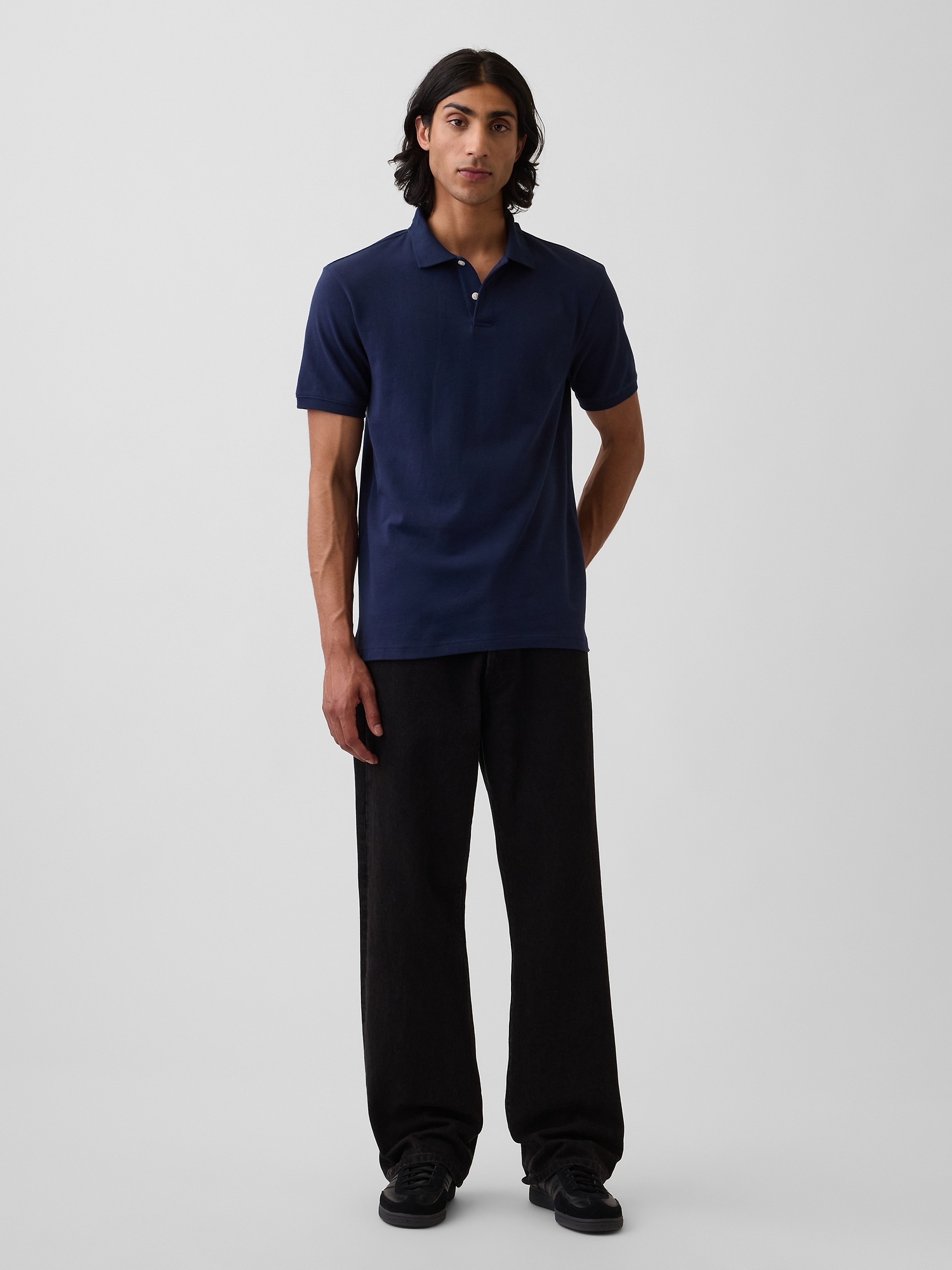 Мужские рубашки Gap Pique Polo Shirt — фото 2