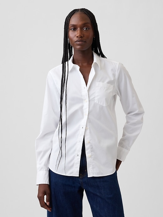 Image number 1 showing, Organic Cotton Poplin Classic Shirt