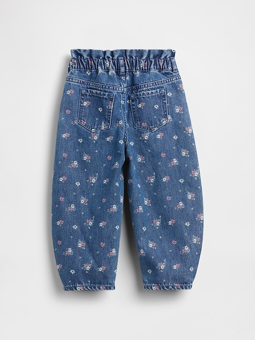 Image number 2 showing, Baby & Toddler Floral Horseshoe Jeans