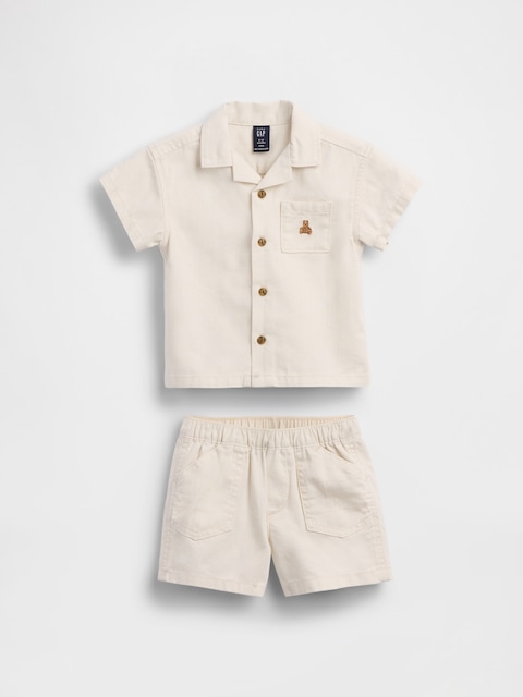 Baby Pocket Shirt Outfit Set