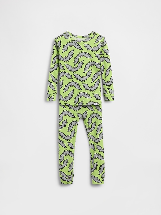 Image number 1 showing, Baby & Toddler Organic Brushed Cotton Bats PJ Set
