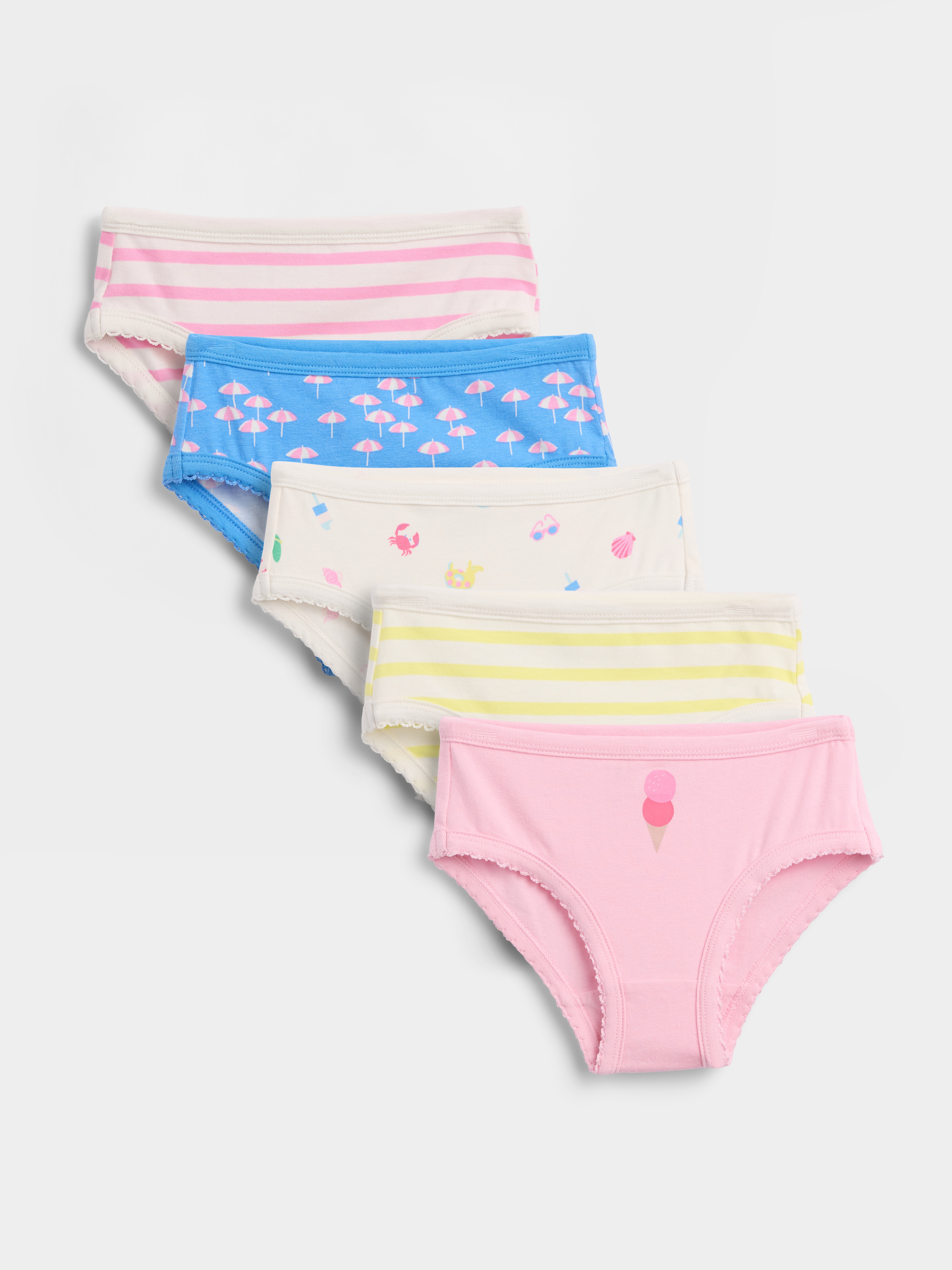 Gap × Disney Toddler Organic Stretch Cotton Briefs (5-Pack)