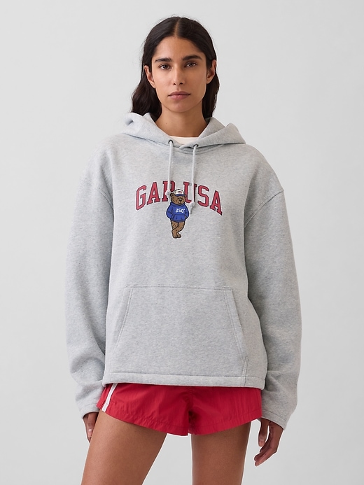 Image number 5 showing, VintageSoft Oversized Americana Logo Hoodie