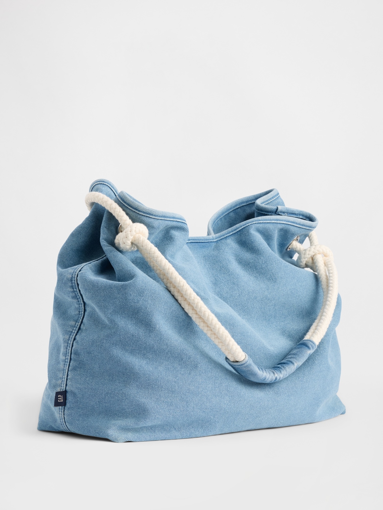 Женская джинсовая сумка-ведро Gap Denim Rope Bucket — фото 3