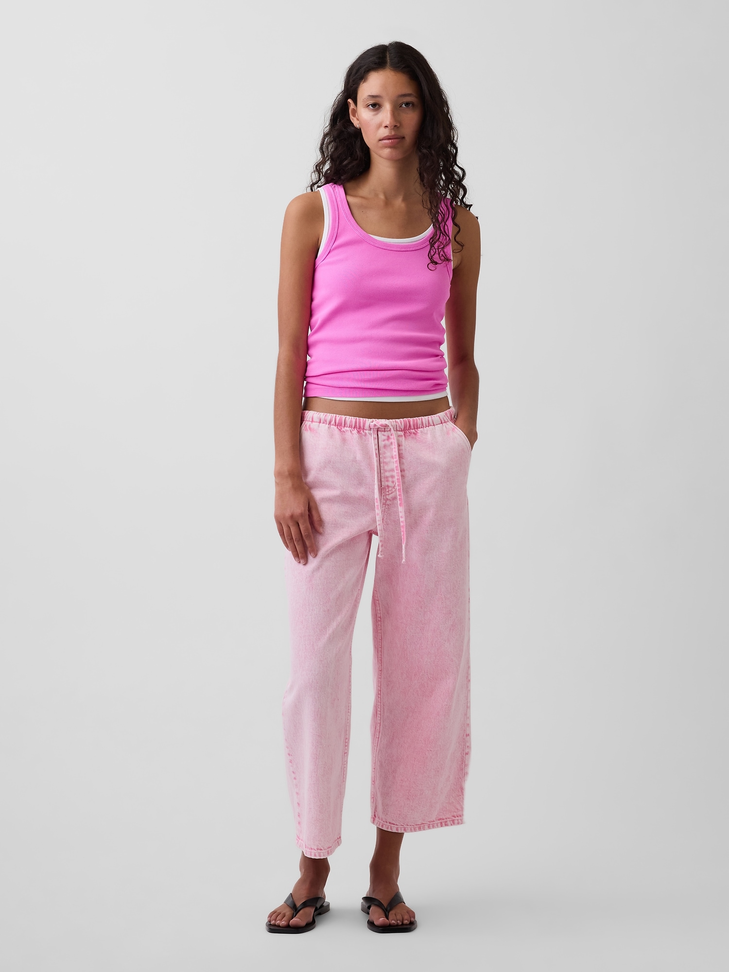Low Rise '90s Loose Easy Crop Jeans