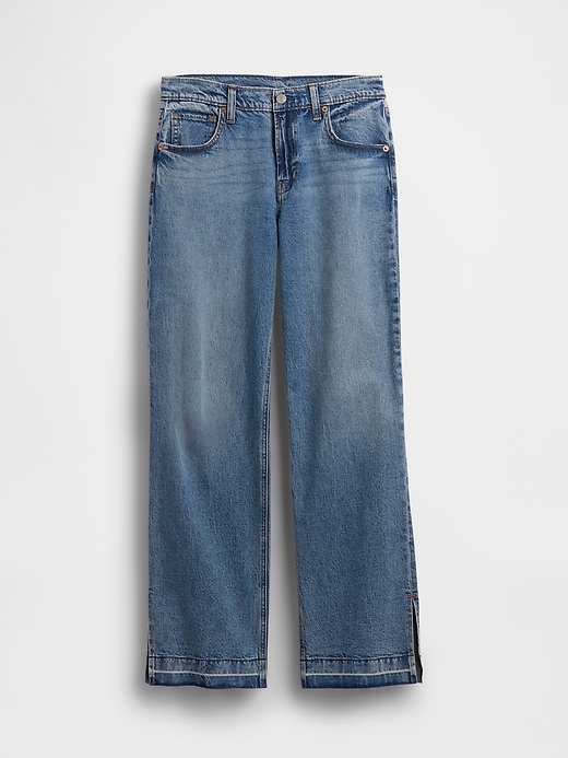 Image number 2 showing, Low Rise '90s Loose Split-Hem Jeans