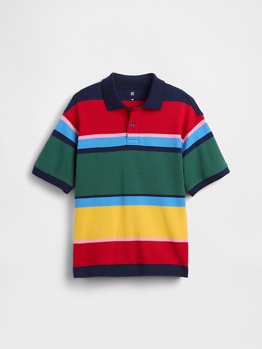 Image number 2 showing, Kids Relaxed Pique Polo Shirt