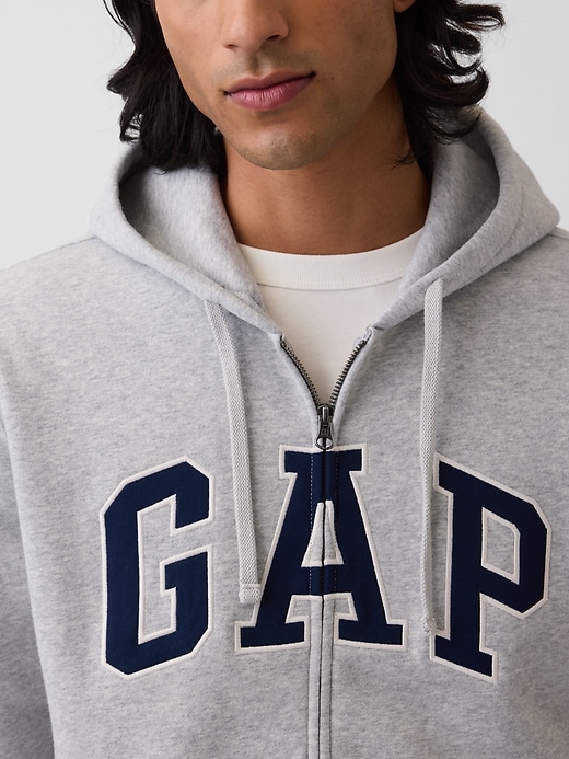 Image number 4 showing, Adult VintageSoft Arch Logo Zip Hoodie