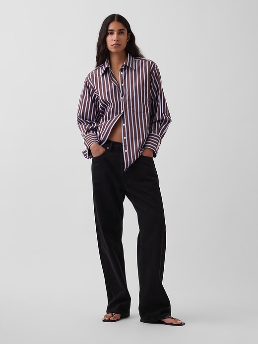 Image number 2 showing, Organic Cotton Poplin Big Shirt