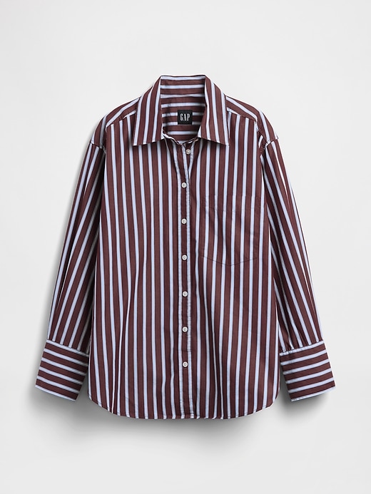 Image number 5 showing, Organic Cotton Poplin Big Shirt