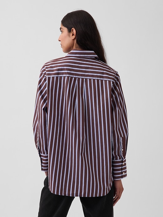 Image number 3 showing, Organic Cotton Poplin Big Shirt
