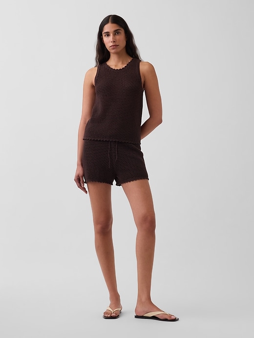 Image number 1 showing, 100% Cotton Crochet Easy Shorts