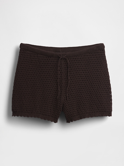 Image number 6 showing, 100% Cotton Crochet Easy Shorts