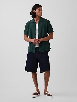 Мужские свитеры Gap Textured Relaxed Sweater Shirt — фото 4