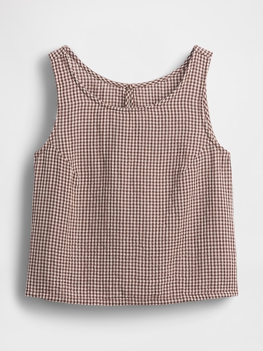 Cotton Gauze Racer Shell Tank Top | Gap