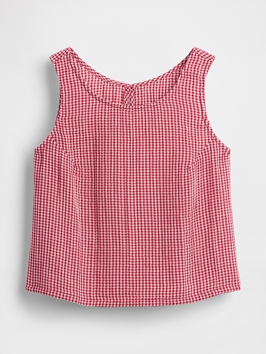 Cotton Gauze Racer Shell Tank Top | Gap