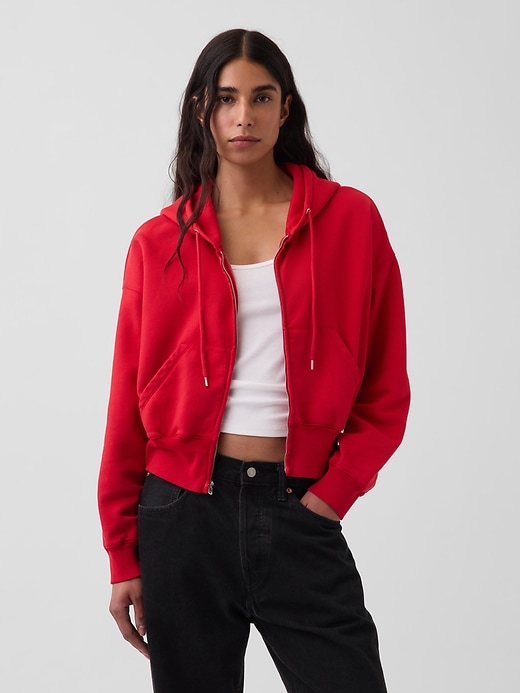 Image number 1 showing, VintageSoft Wedge Zip Hoodie