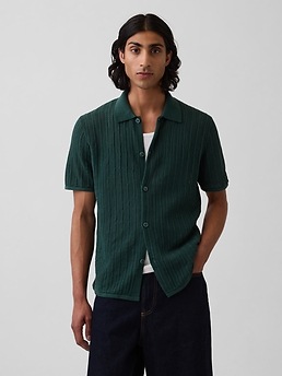Мужские свитеры Gap Textured Relaxed Sweater Shirt — фото 3