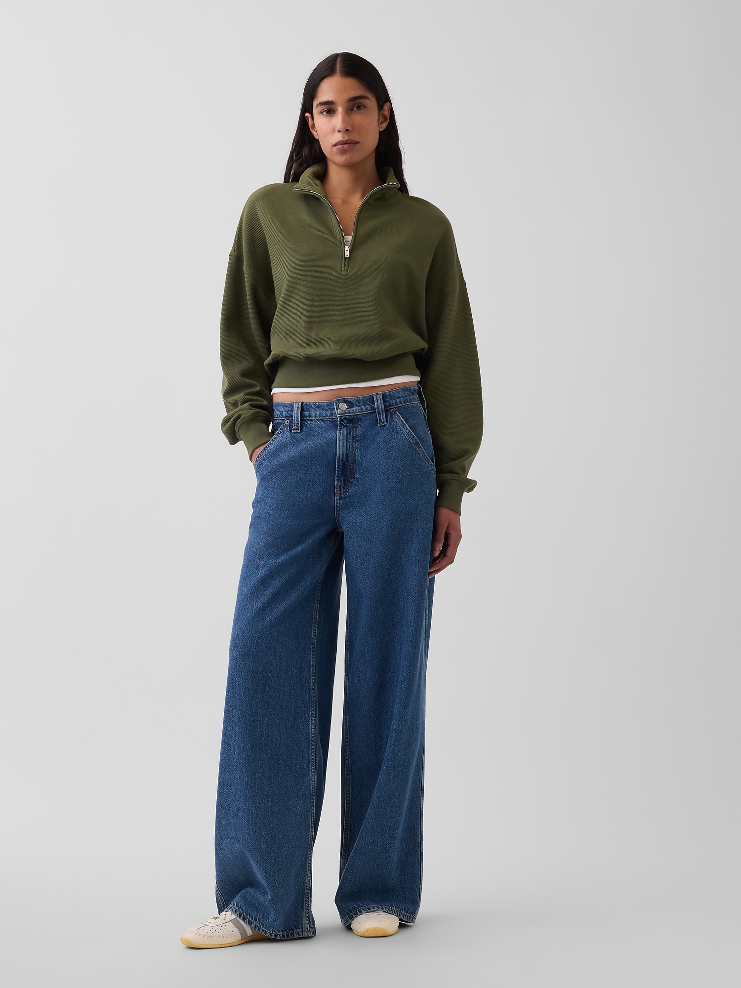 Gap × Sandy Liang Vegan Fur Half-Zip Pullover at MarketFair