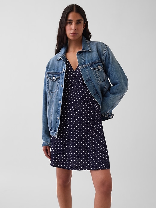 Image number 6 showing, V-Neck Print Mini Dress
