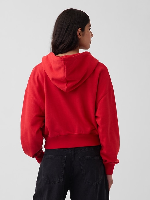 Image number 3 showing, VintageSoft Terry Oversized Wedge Zip Hoodie