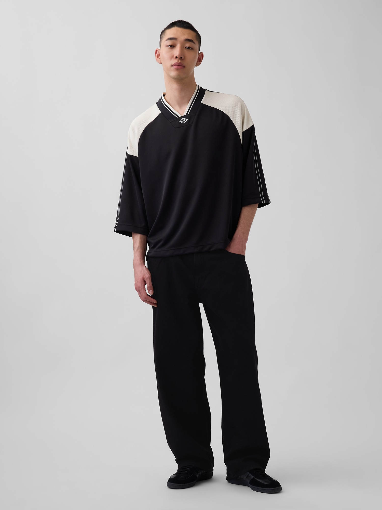 Мужские топы Gap OuiGap Oversized Logo Jersey — фото 3