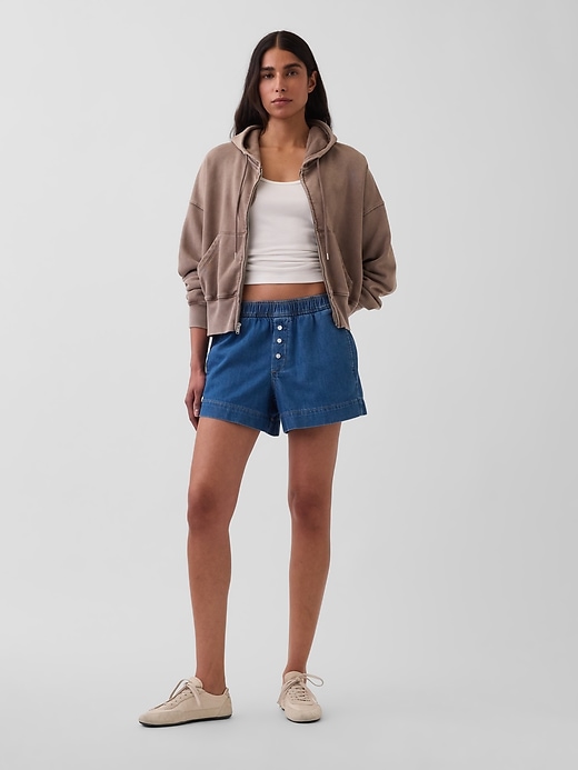 Mid Rise UltraSoft Denim Boxer Shorts from GAP - $59.95