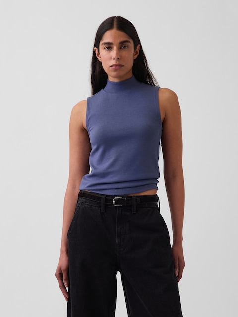 Modern Mockneck Tank Top