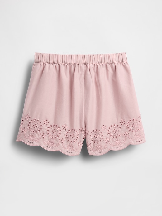 Image number 3 showing, Baby & Toddler Eyelet Hem Pull-On Shorts