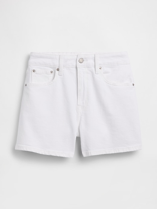 Image number 5 showing, 3.5" High Rise Relaxed Straight Denim Shorts