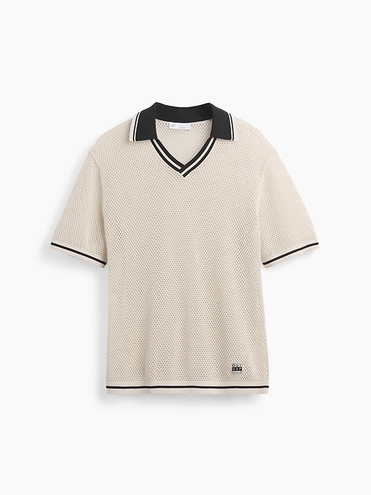 Image number 7 showing, OuiGap Mesh Polo Sweater