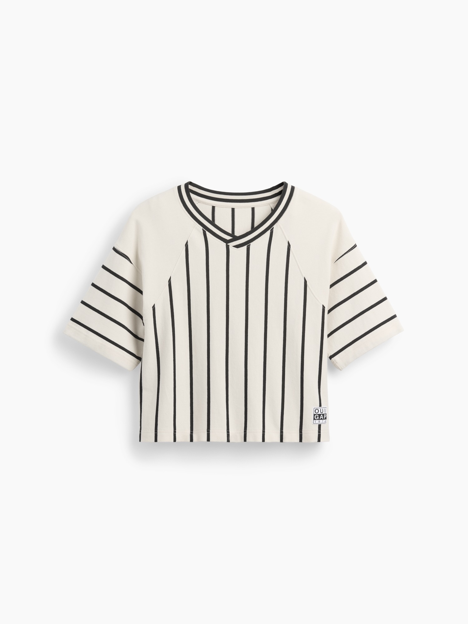 Женская футболка Gap OuiGap Heavyweight Crop T-Shirt, цвет: Chino — фото 6