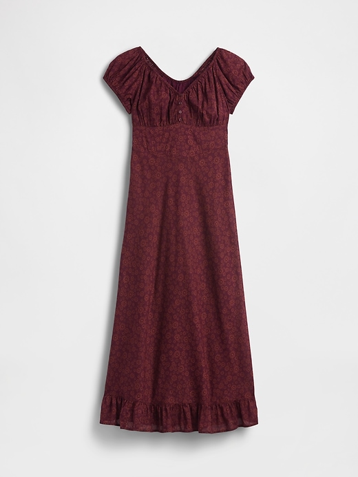 Image number 5 showing, V-Neck Ruffle Hem Maxi Dress