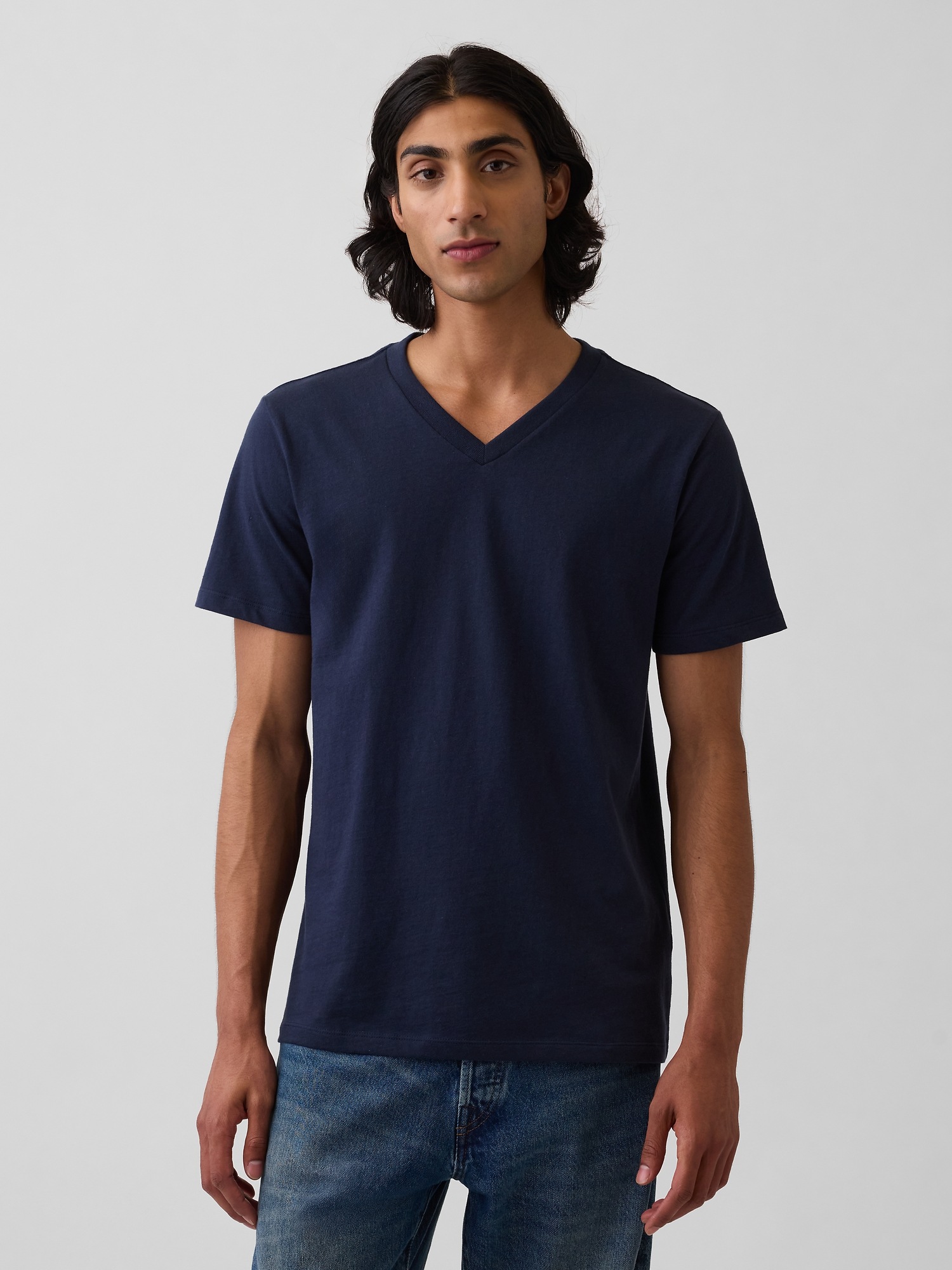 Мужские футболки Gap Cotton Jersey V-Neck T-Shirt