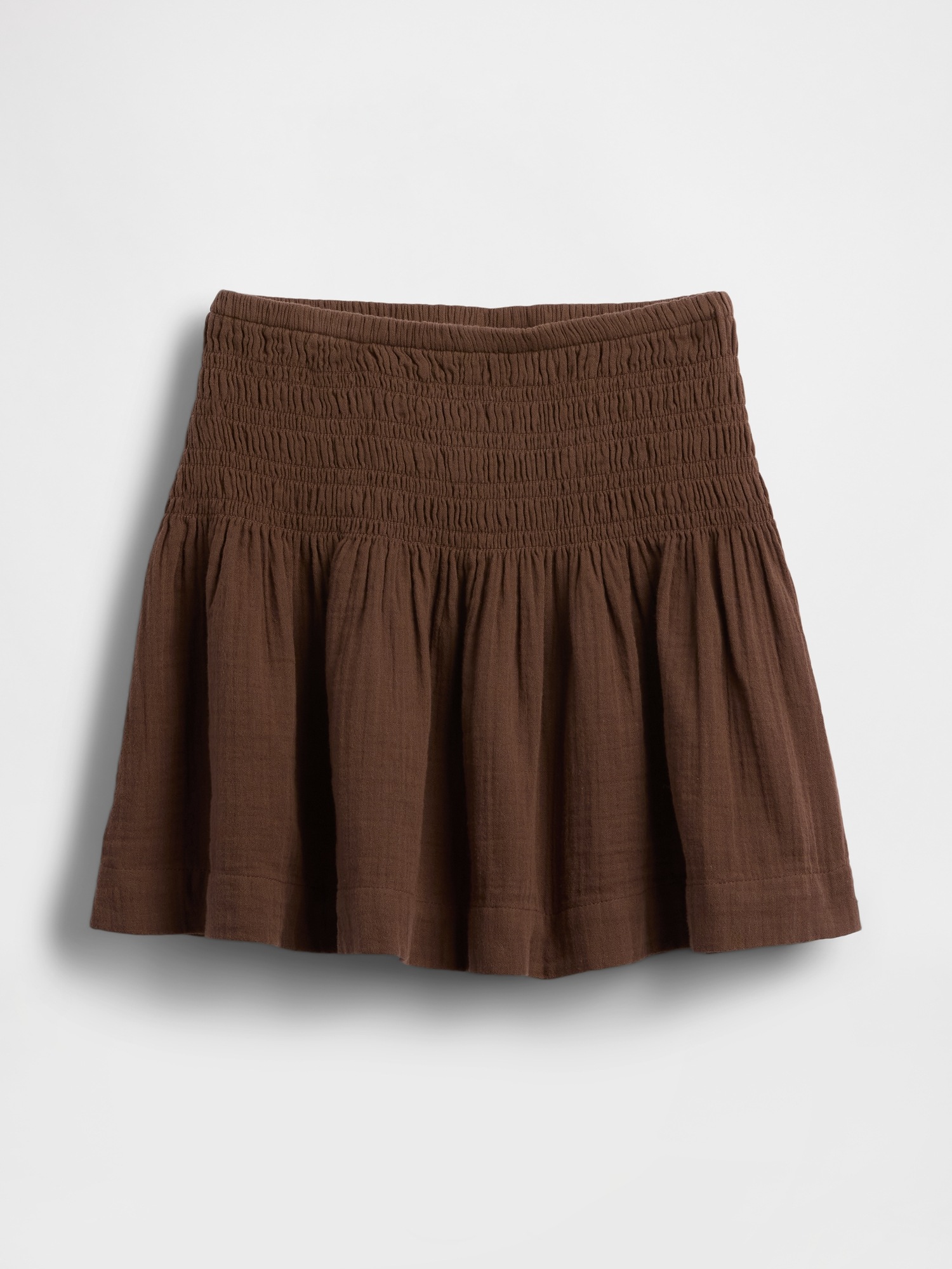 Gap Cotton Gauze Smocked-Waist Mini Skort — фото 5