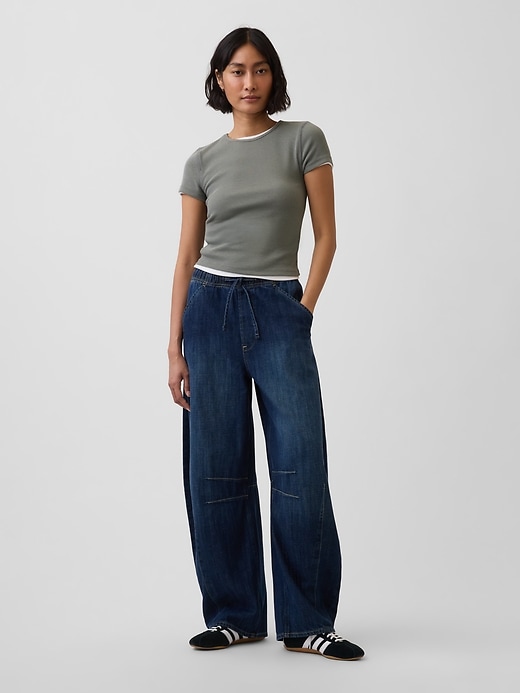 Image number 1 showing, Mid Rise Easy Horseshoe Jeans