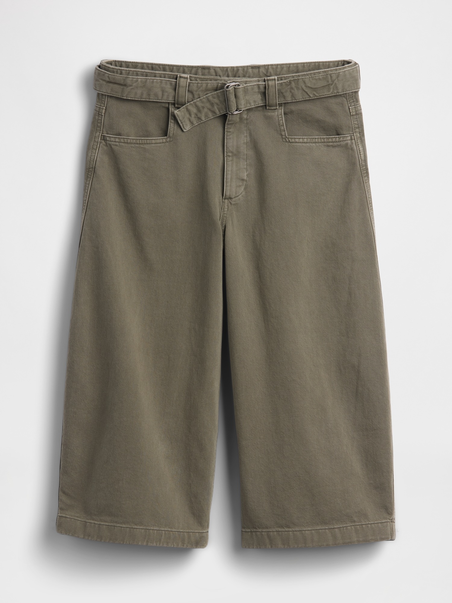 Женские брюки Gap Mid Rise Belted Culotte Barrel Pants — фото 5
