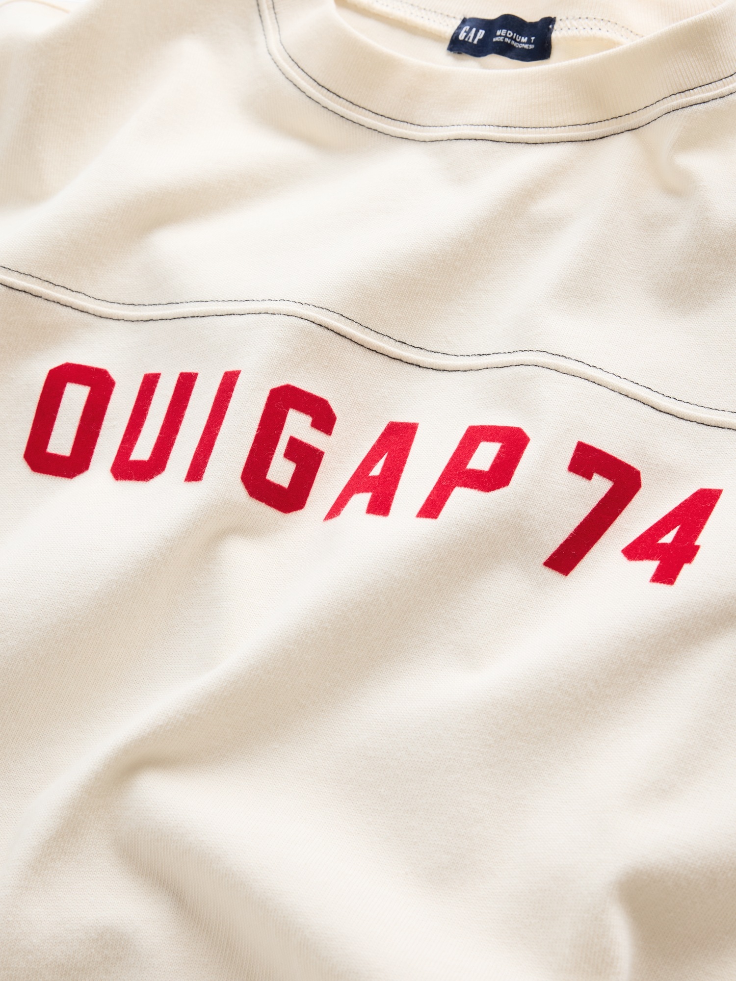 Мужские футболки Gap OuiGap Heavyweight Crop Logo T-Shirt — фото 5