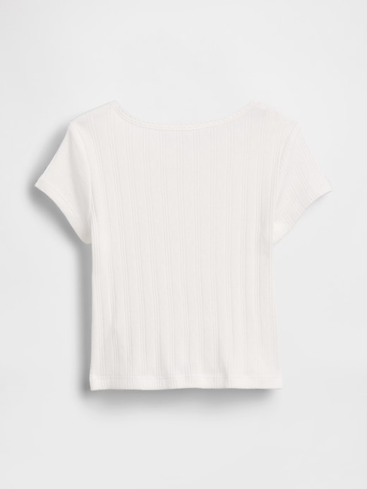 Image number 2 showing, Baby & Toddler Pointelle Rib T-Shirt