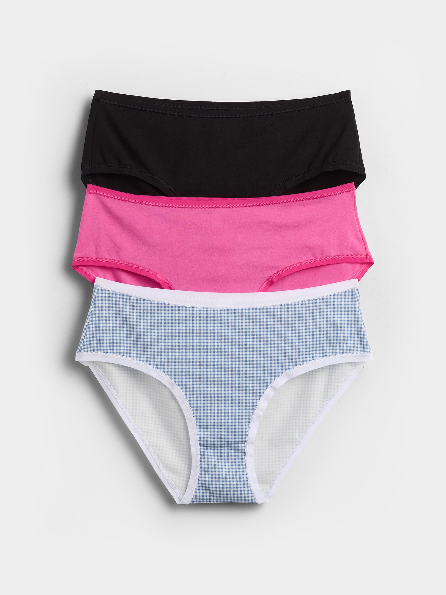 Organic Stretch Cotton Hipster (3-Pack