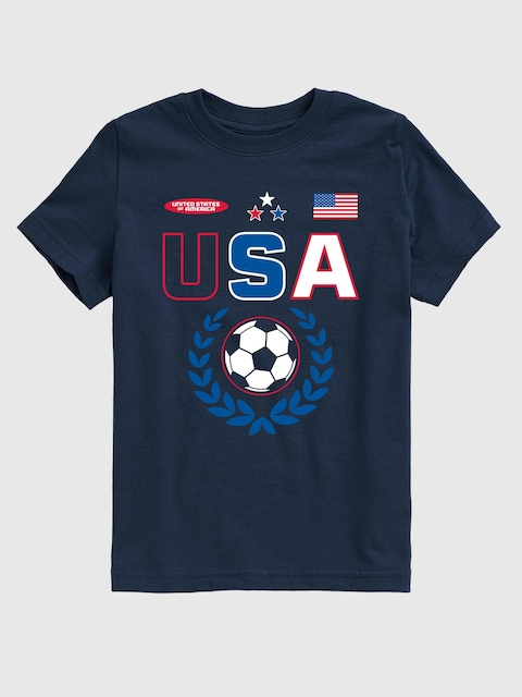 Kids USA Soccer Jersey Graphic T-Shirt