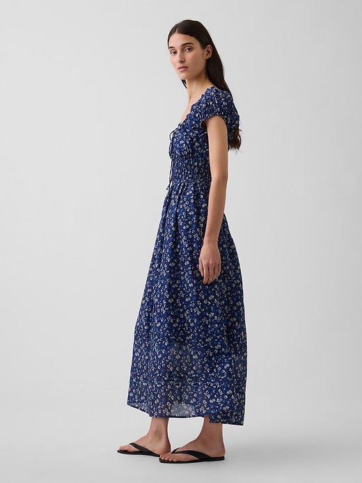 Image number 3 showing, Voile Smocked Waist Maxi Dress