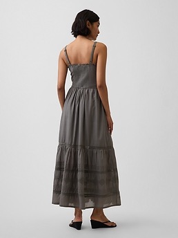 Женские платья Gap Eyelet Tiered Maxi Dress — фото 4