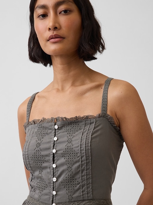 Image number 4 showing, Eyelet Tiered Maxi Dress