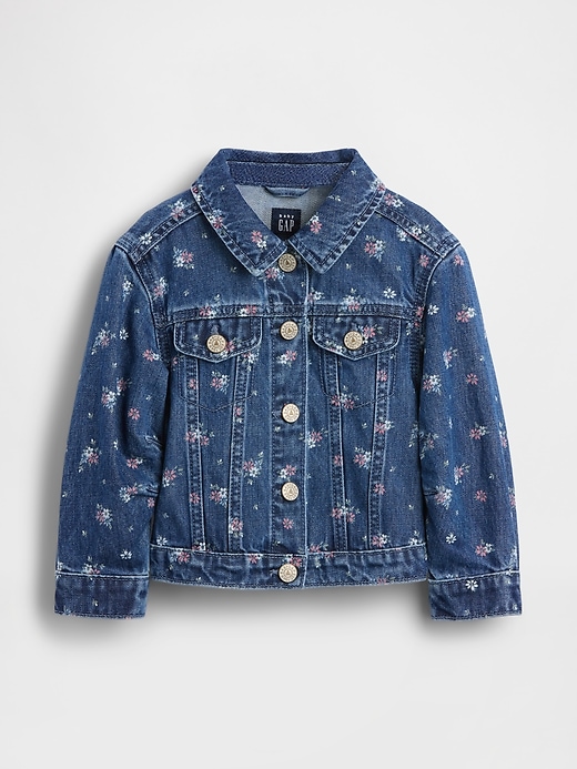 Image number 1 showing, Baby & Toddler Floral Denim Jacket