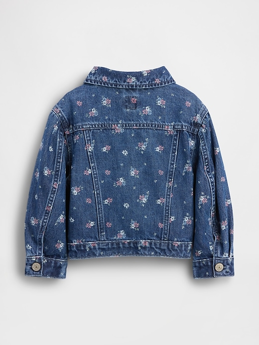 Image number 2 showing, Baby & Toddler Floral Denim Jacket