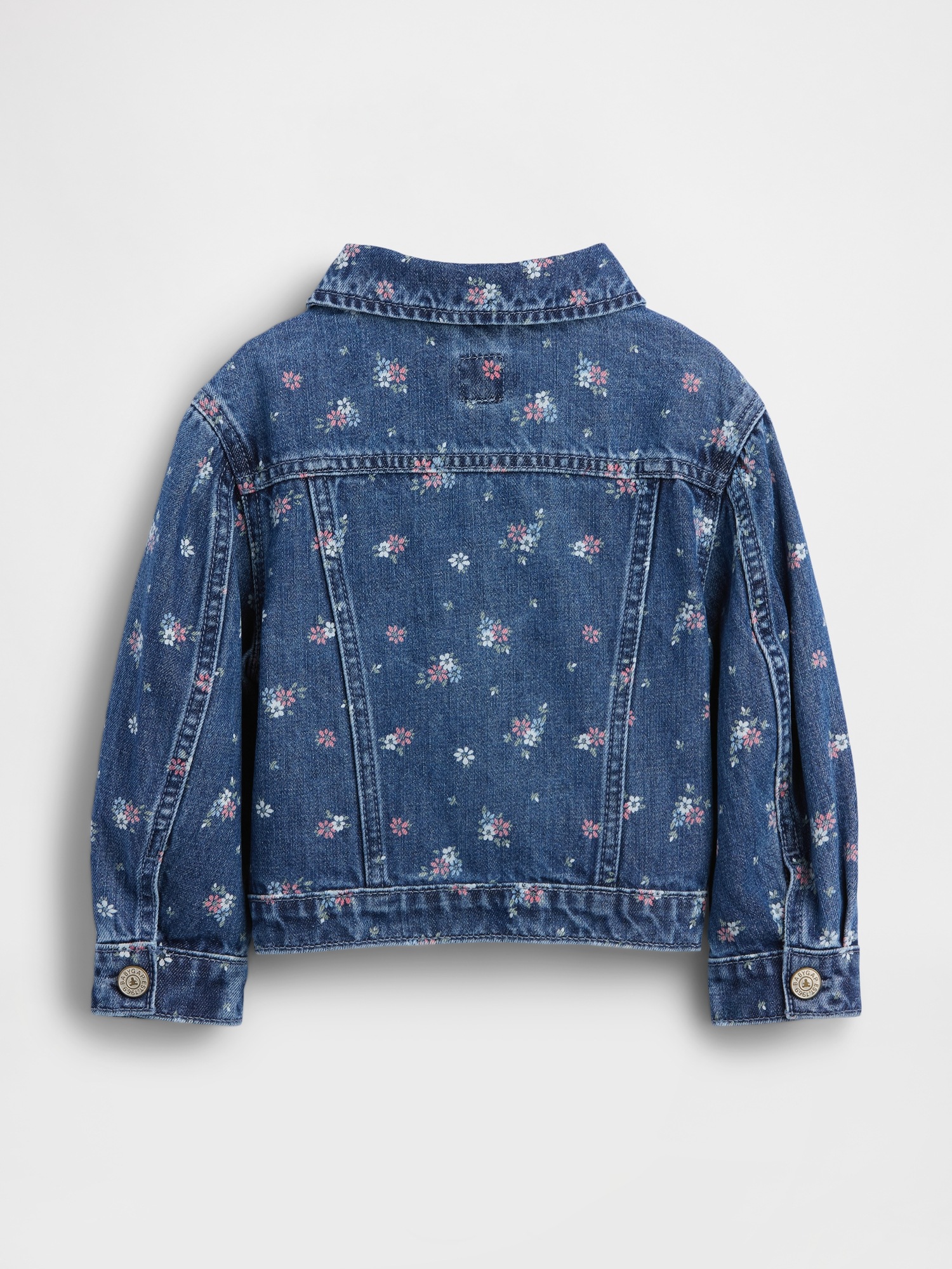 Куртка Gap Heart Denim Jacket для малышей, цвет: Средняя варка, вариант 1 — фото 2