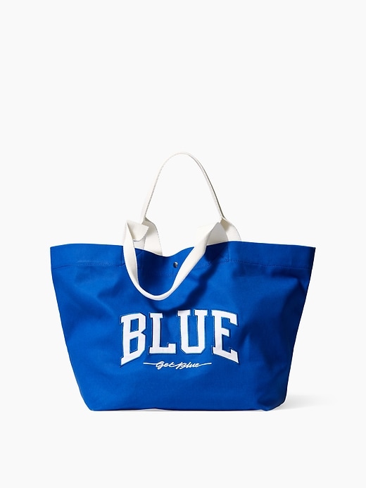 Image number 1 showing, Get Blue Canvas Tote Bag