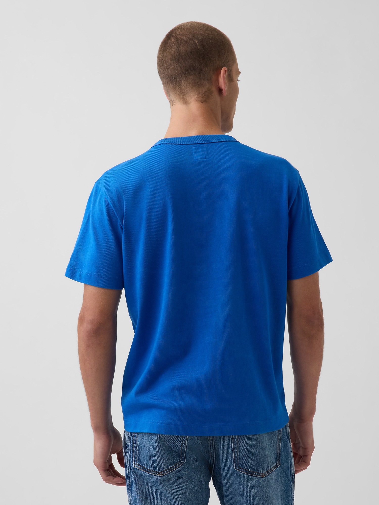 Мужские футболки Gap Get Blue Relaxed Logo T-Shirt — фото 3
